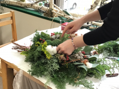 クリスマススワッグ クリスマススワッグレッスン