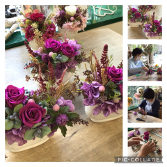 プリザーブドフラワーの秋色アレンジ プリザーブドフラワーの秋色アレンジ