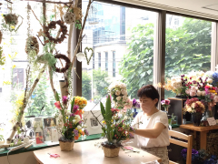 8月の生花アレンジレッスン 8月の生花アレンジレッスン