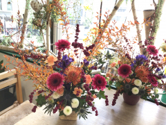 秋の紅葉アレンジレッスン 秋の紅葉アレンジレッスン