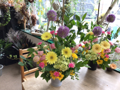 6月の生花のアレンジレッスン 6月の生花のアレンジレッスン