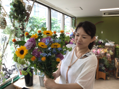 リクエストレッスン花束作り