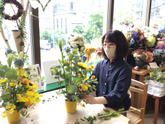 初夏のひまわりのアレンジレッスン 初夏のひまわりのアレンジレッスン