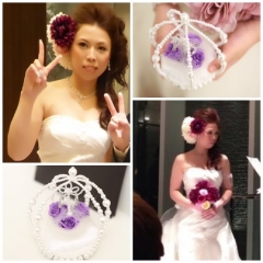 村上さんヘアーパーツ、リングピロー