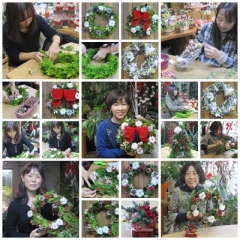 クリスマスリースレッスン