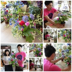 生花のフラワーアレンジレッスン