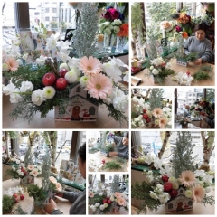 生花のクリスマスアレンジ 生花のクリスマスアレンジ