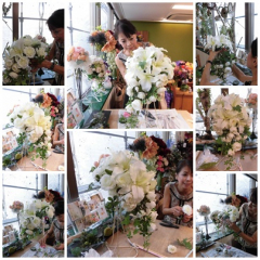 ママから花嫁さんへ手作りのウェディングブーケレッスン