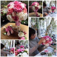 ママから花嫁さんへ手作りのウェディングブーケレッスン
