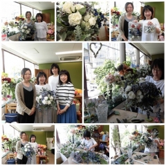 お母さんから娘さんへ手作りのウェディングブーケ