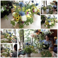 季節の花を楽しむフラワーアレンジレッスン