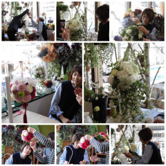 ママから花嫁さんへ手作りのウェディングブーケレッスン