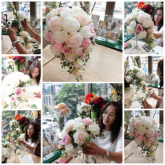 ママから花嫁さんへ手作りのウェディングブーケレッスン