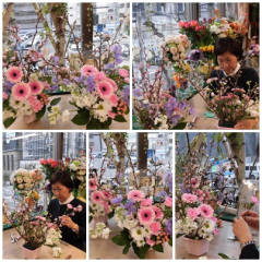 桜のフラワーアレンジ