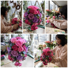 ママから花嫁さんへ手作りのウェディングブーケレッスン