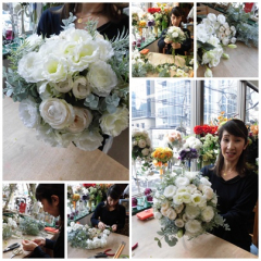 ママから花嫁さんへ手作りのウェディングブーケレッスン